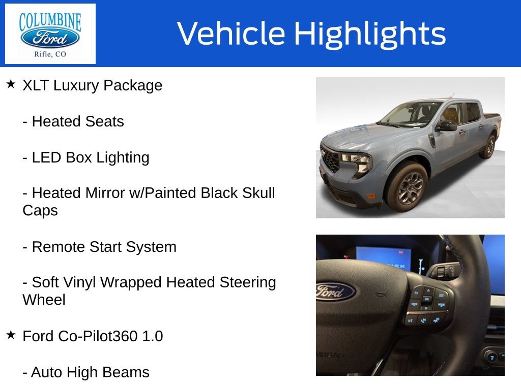 Certified 2025 Ford Maverick XLT w/ XLT Luxury Package AWD/4WD image 8