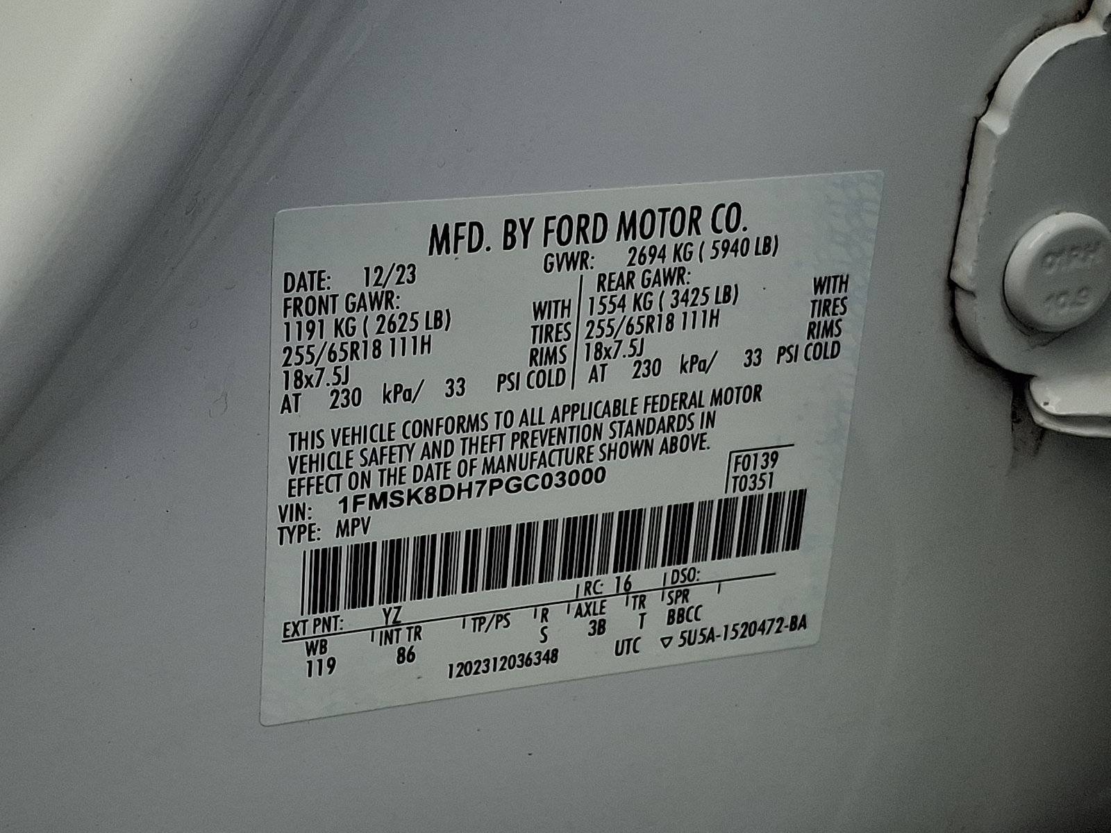 Certified 2023 Ford Explorer XLT AWD/4WD image 28
