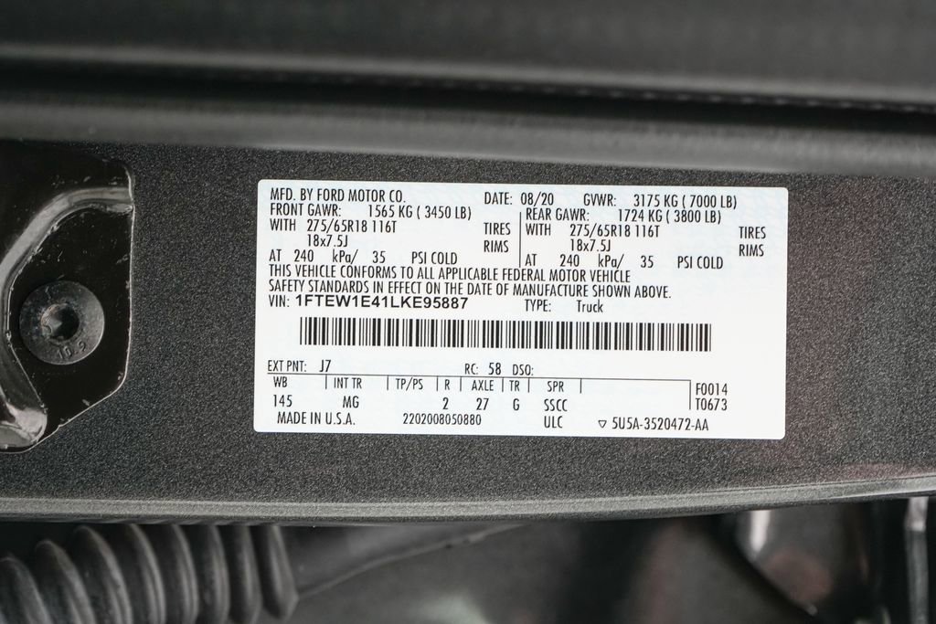 Certified 2020 Ford F150 XLT w/ Equipment Group 302A Luxury AWD/4WD image 25
