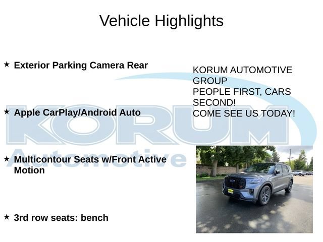 Certified 2025 Ford Explorer ST w/ Sun And Sound Package AWD/4WD image 12