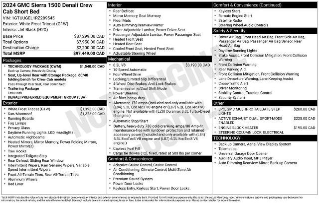 Used 2024 GMC Sierra 1500 Denali w/ Technology Package AWD/4WD image 35