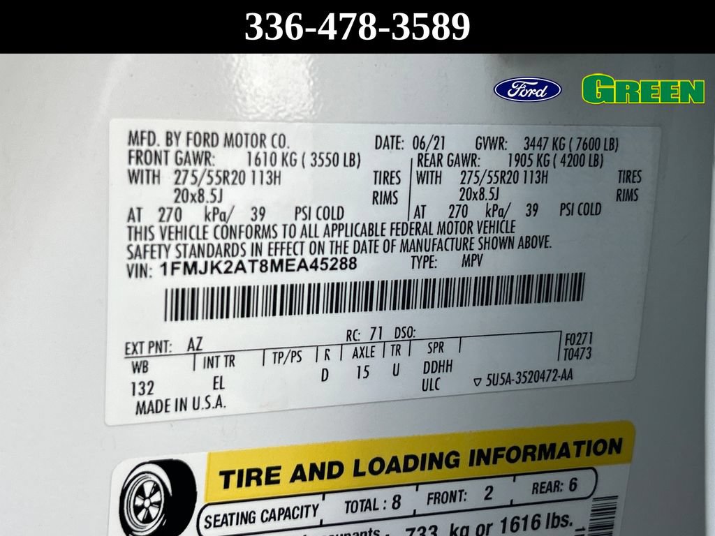 Certified 2021 Ford Expedition Max Limited AWD/4WD image 24