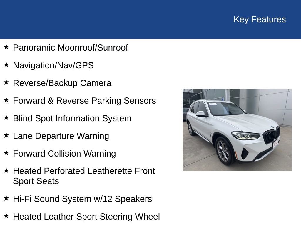 Used 2022 BMW X3 xDrive30i image 34