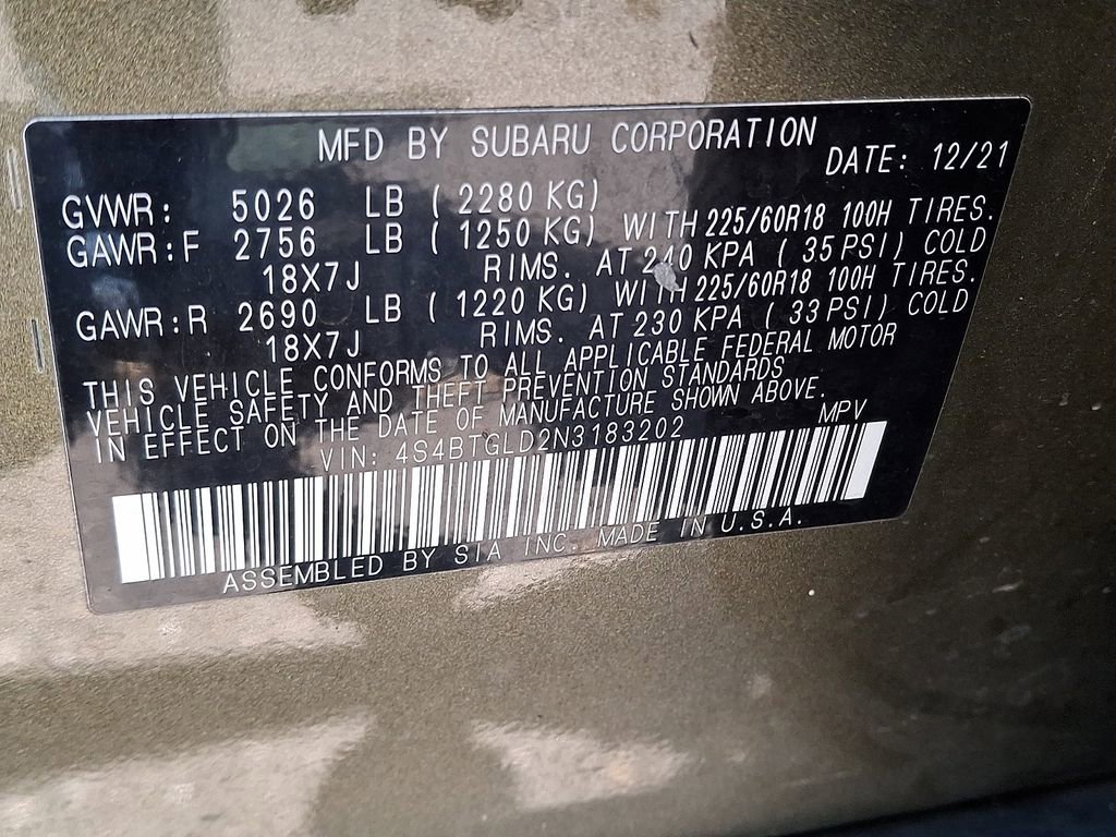 Used 2022 Subaru Outback Onyx Edition XT AWD/4WD image 28
