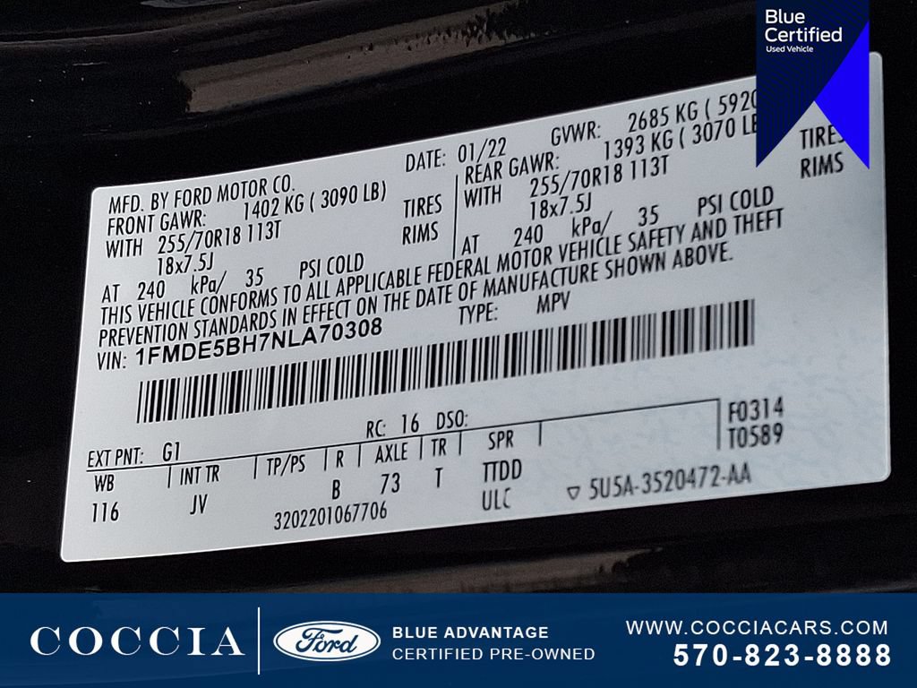 Certified 2022 Ford Bronco Outer Banks AWD/4WD image 28
