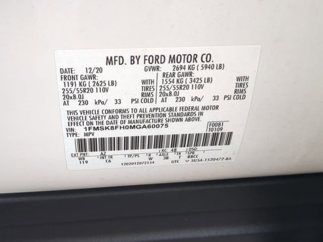 Certified 2021 Ford Explorer Limited w/ Equipment Group 301A AWD/4WD image 39