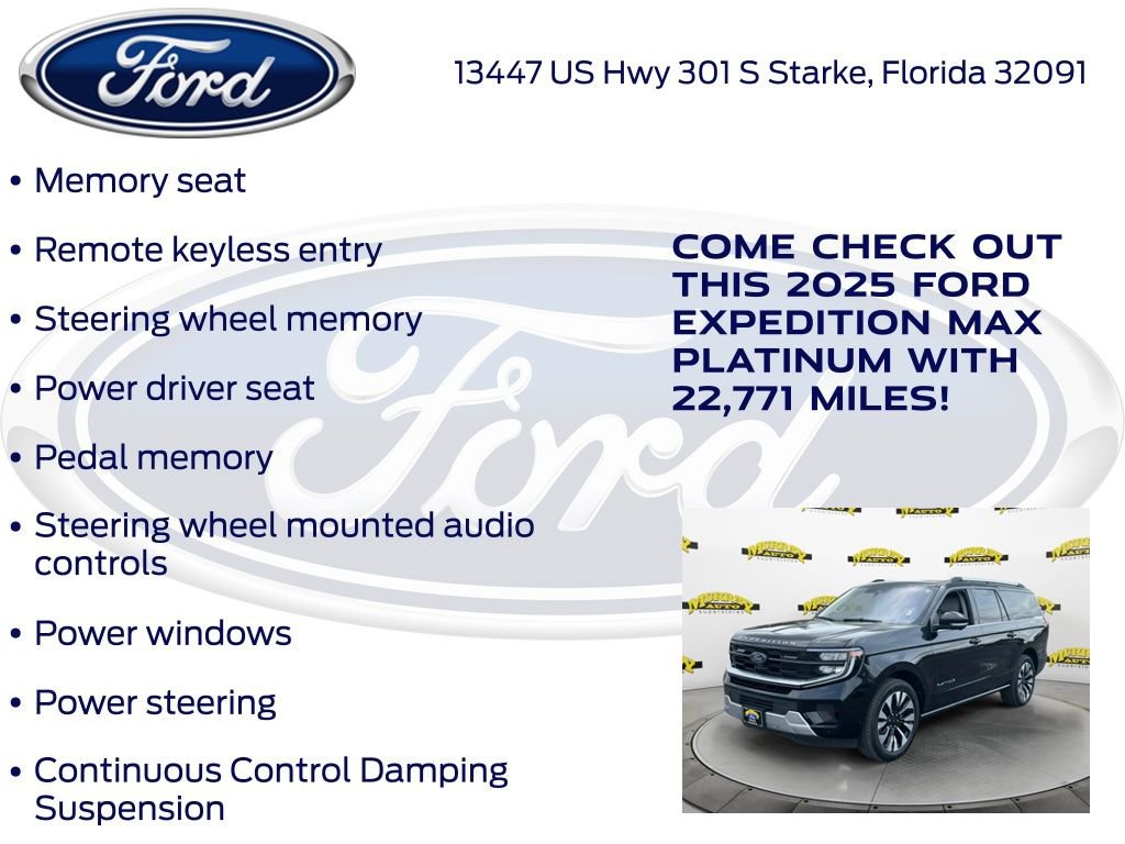 Certified 2025 Ford Expedition Max Platinum w/ Driver's Package AWD/4WD image 32