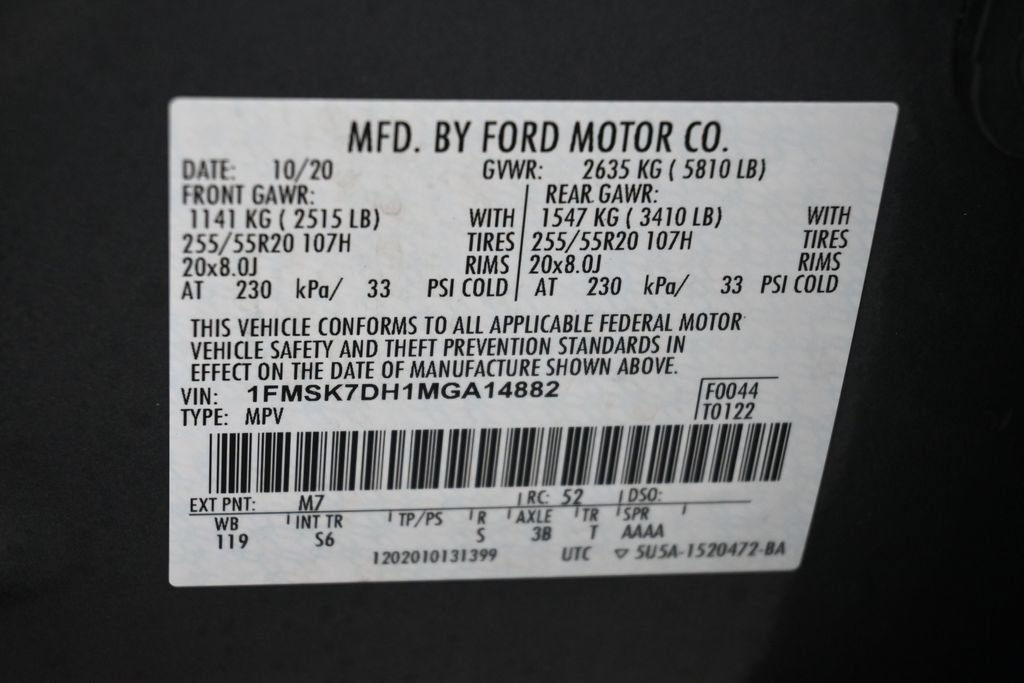 Certified 2021 Ford Explorer XLT w/ Equipment Group 202A RWD image 20
