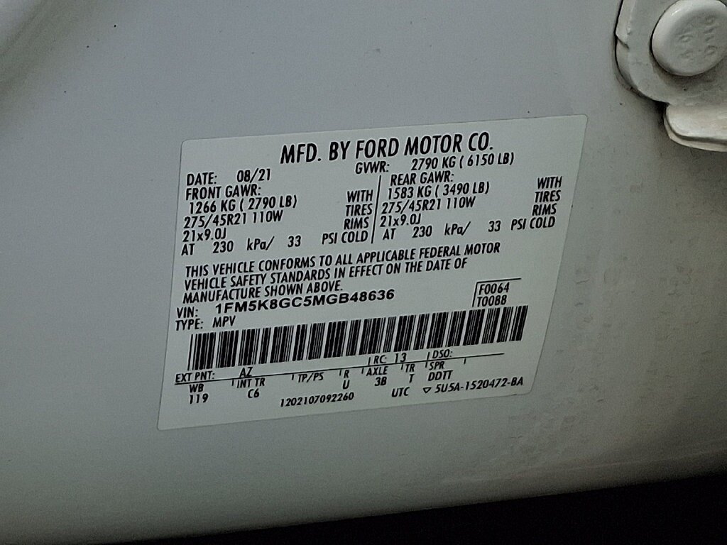 Certified 2021 Ford Explorer ST w/ Equipment Group 401A AWD/4WD image 28