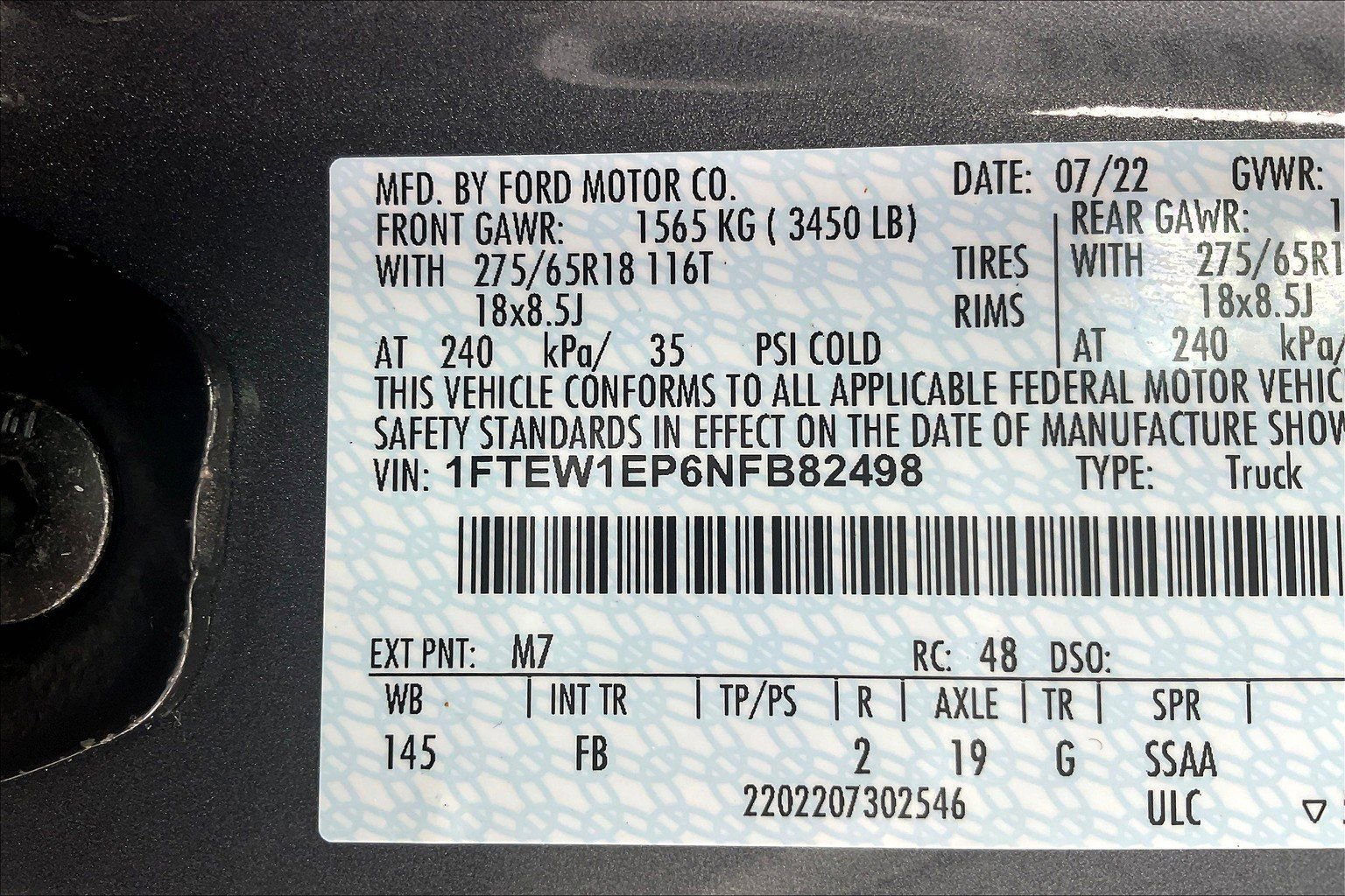 Certified 2022 Ford F150 XLT w/ Equipment Group 301A Mid image 34