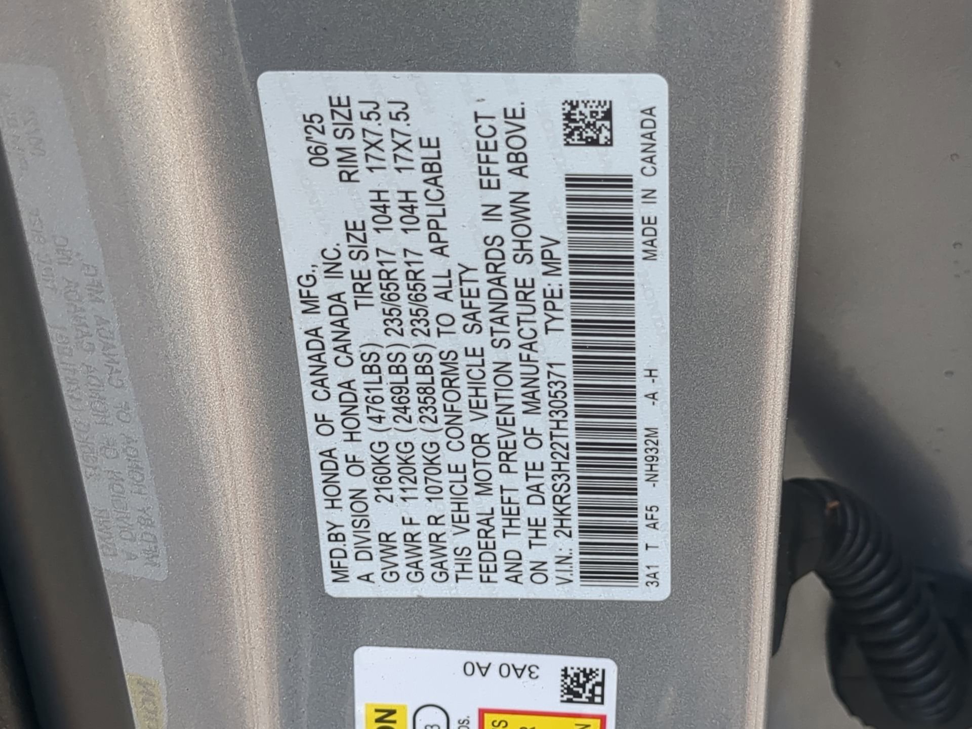 Used 2026 Honda CR-V LX image 70