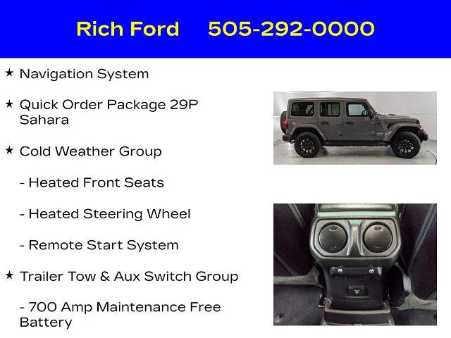 Used 2023 Jeep Wrangler Unlimited Sahara w/ Cold Weather Group image 11