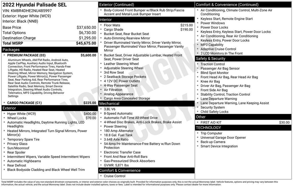 Used 2022 Hyundai Palisade SEL w/ Premium Package image 9