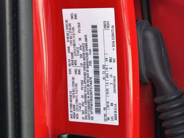 Certified 2019 Ford F150 Raptor w/ Equipment Group 802A Luxury image 12