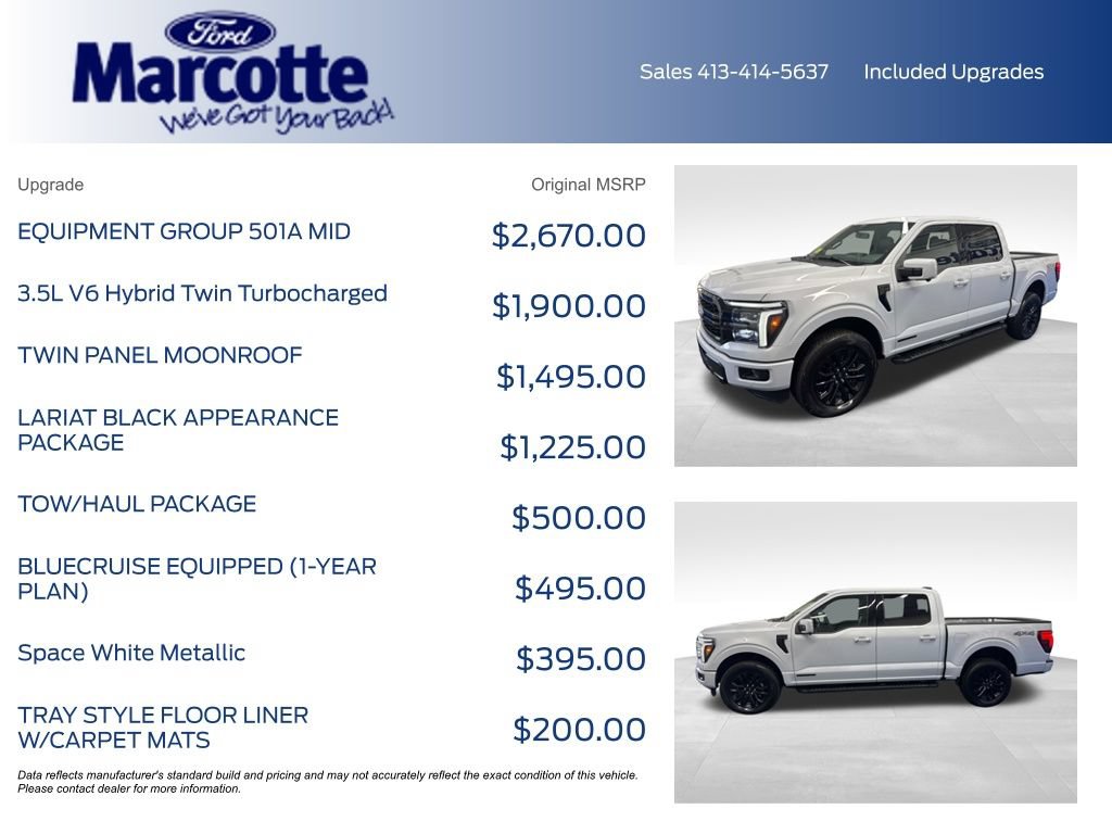 Certified 2025 Ford F150 Lariat w/ Equipment Group 501A Mid AWD/4WD image 4
