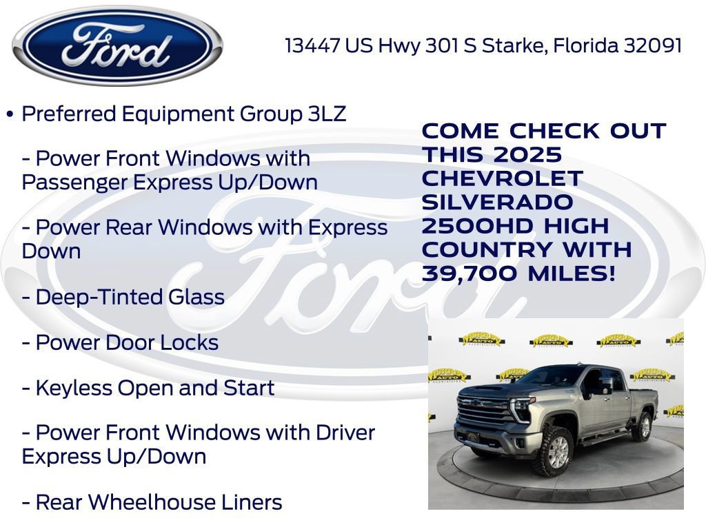 Used 2025 Chevrolet Silverado 2500 High Country w/ High Country Premium Package image 20