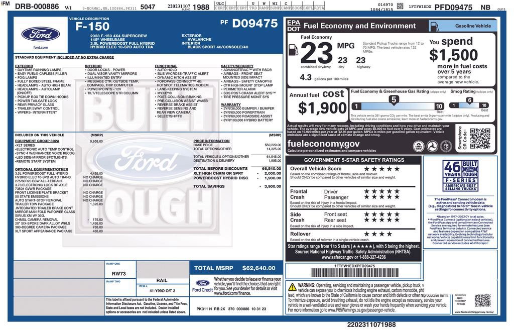 Certified 2023 Ford F150 XLT w/ Equipment Group 302A High image 28