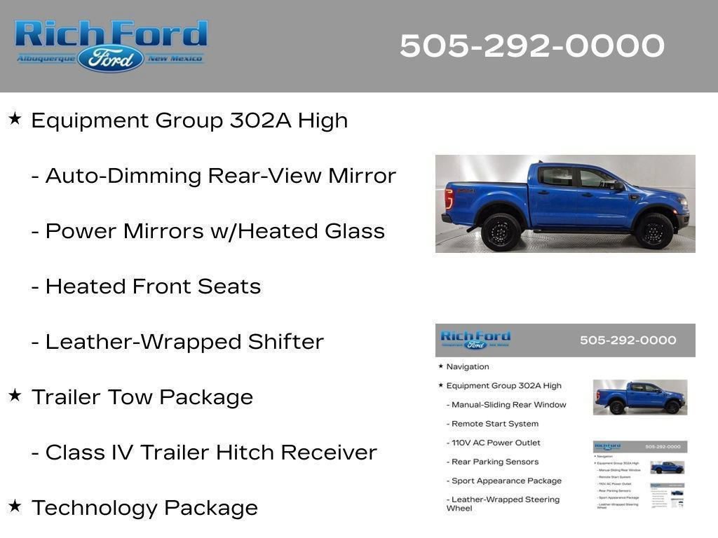 Certified 2023 Ford Ranger XLT w/ Equipment Group 302A High AWD/4WD image 24