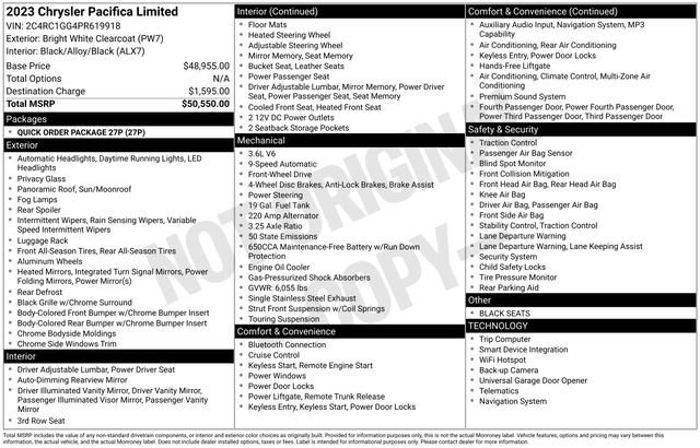 Used 2023 Chrysler Pacifica Limited FWD image 14