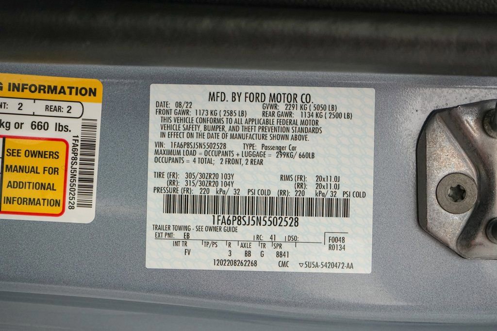 Certified 2022 Ford Mustang Shelby GT500 w/ Technology Package image 55