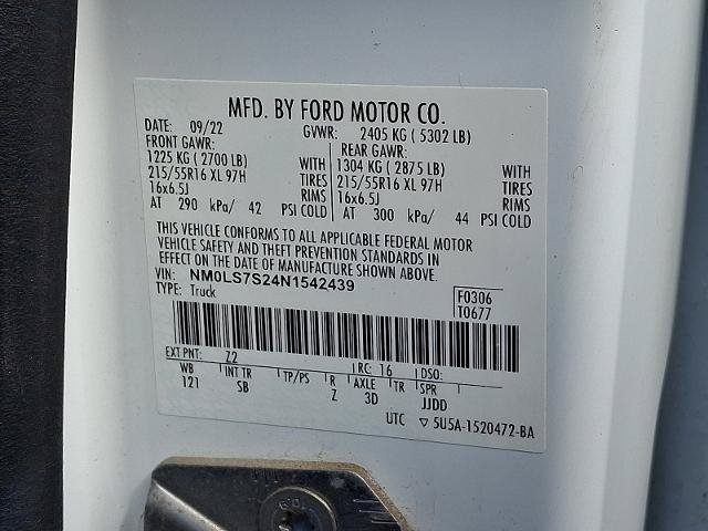 Certified 2022 Ford Transit Connect XL FWD image 21