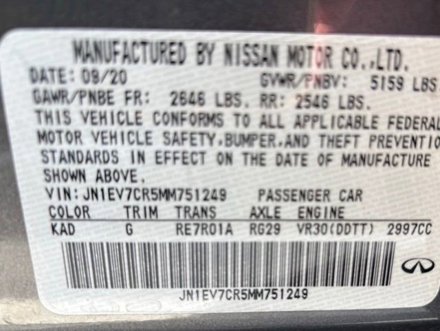 Used 2021 INFINITI Q50 Sensory w/ Cargo Package image 27