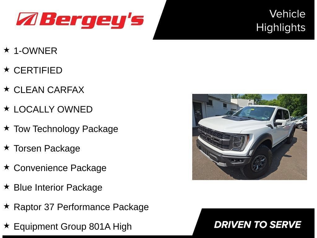 Certified 2022 Ford F150 Raptor w/ Raptor 37 Performance Package AWD/4WD image 6
