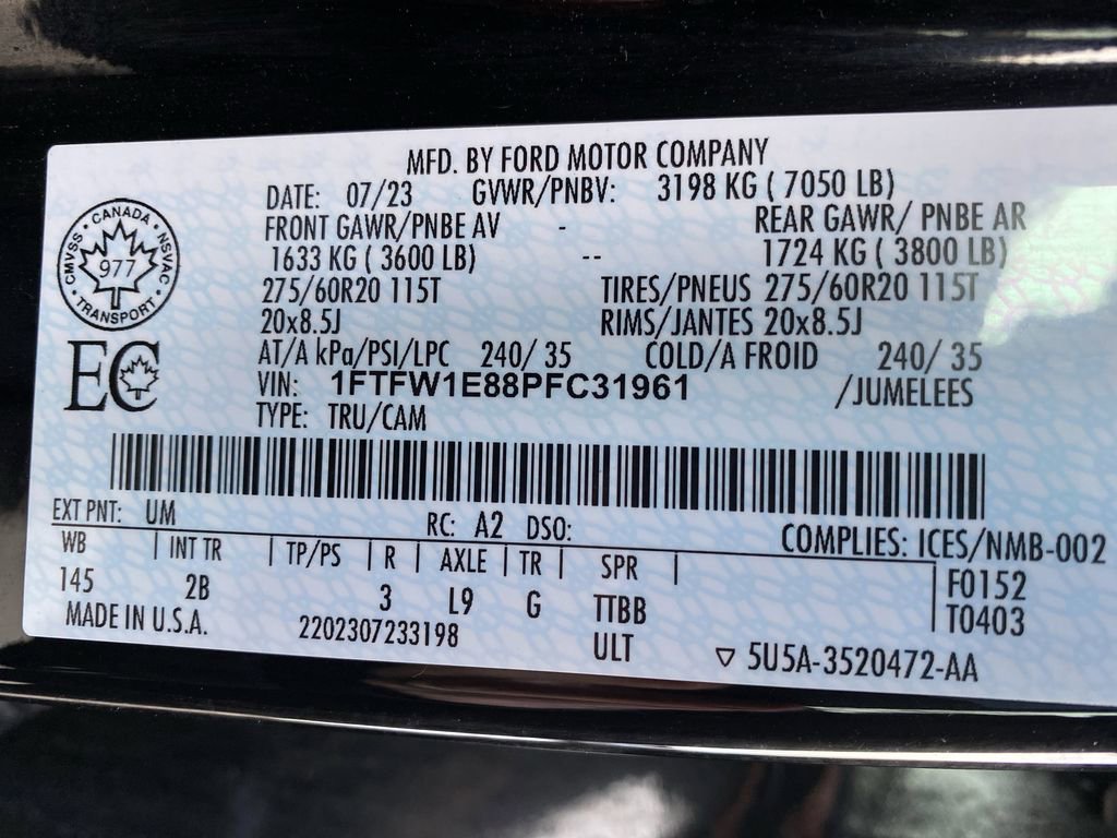 Certified 2023 Ford F150 Lariat w/ Equipment Group 502A High image 57