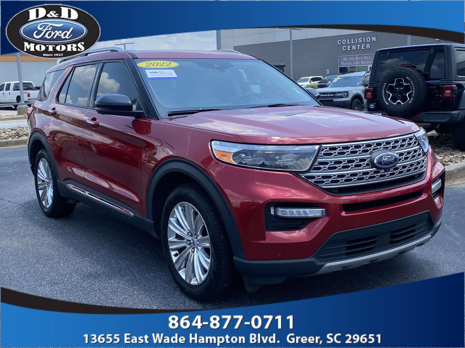 Certified 2022 Ford Explorer Limited w/ Equipment Group 301A