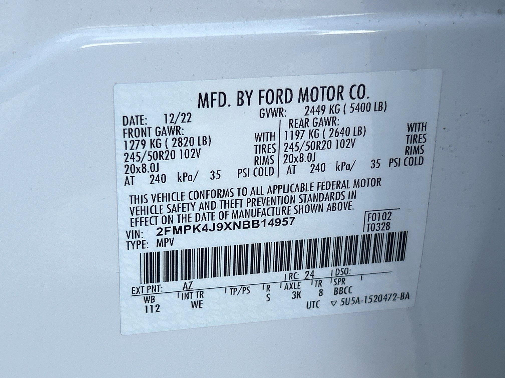 Certified 2022 Ford Edge ST-Line AWD/4WD image 32