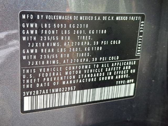 Used 2022 Volkswagen Tiguan SE AWD/4WD image 27