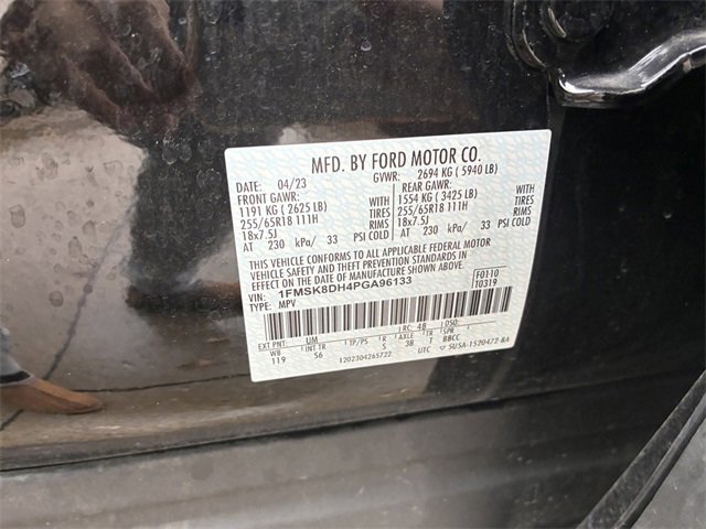 Certified 2023 Ford Explorer XLT w/ Equipment Group 202A image 35