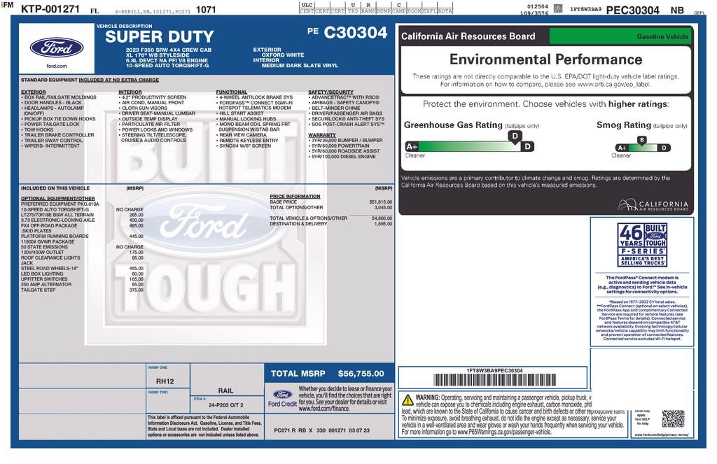 Certified 2023 Ford F350 XL w/ FX4 Off-Road Package AWD/4WD image 42