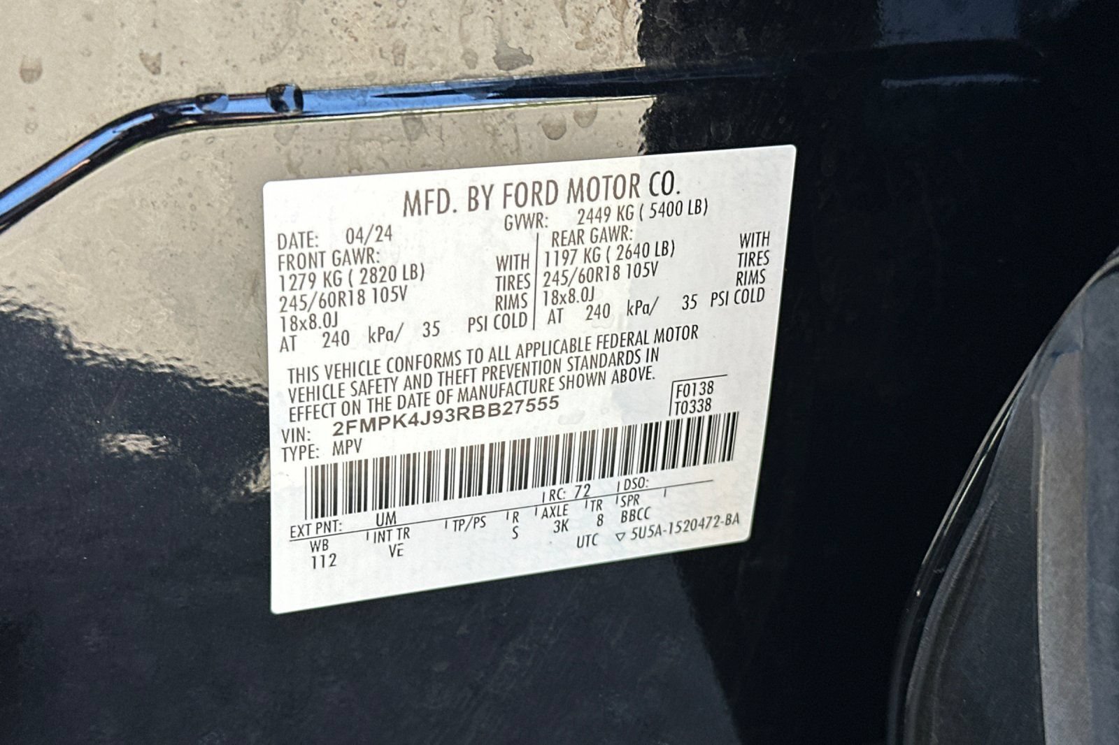 Certified 2024 Ford Edge SEL w/ Convenience Package AWD/4WD image 58
