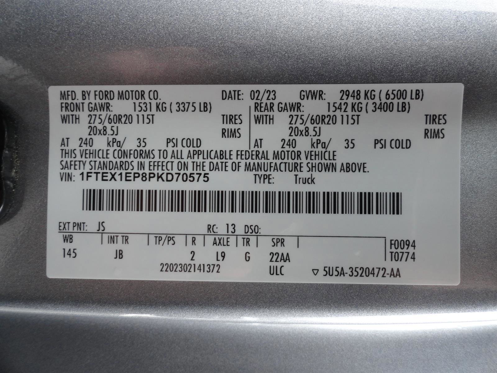 Certified 2023 Ford F150 XL w/ STX Appearance Package AWD/4WD image 23