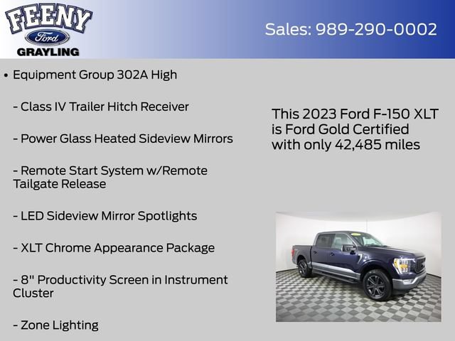 Certified 2023 Ford F150 XLT w/ Equipment Group 302A High AWD/4WD image 13