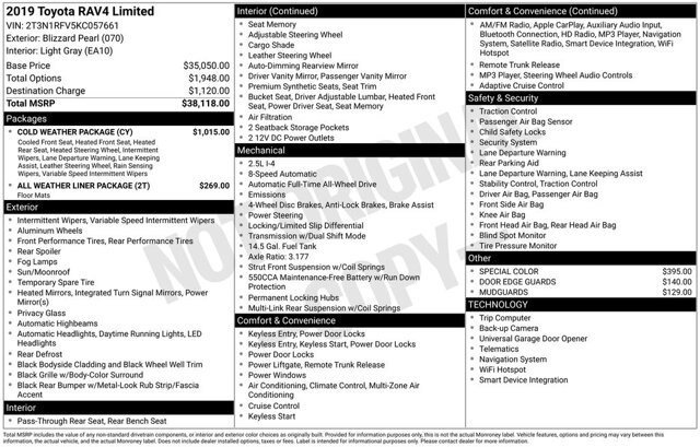 Used 2019 Toyota RAV4 Limited w/ Cold Weather Package image 12