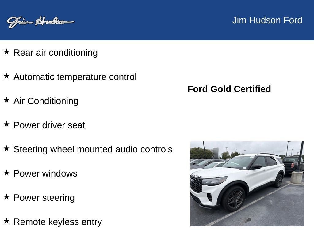 Certified 2025 Ford Explorer ST-Line w/ ST-Line Street Pack AWD/4WD image 9