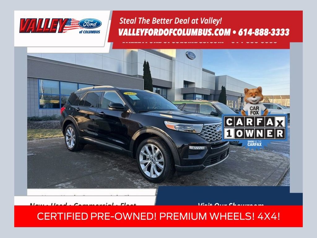 Certified 2023 Ford Explorer Platinum w/ Technology Package