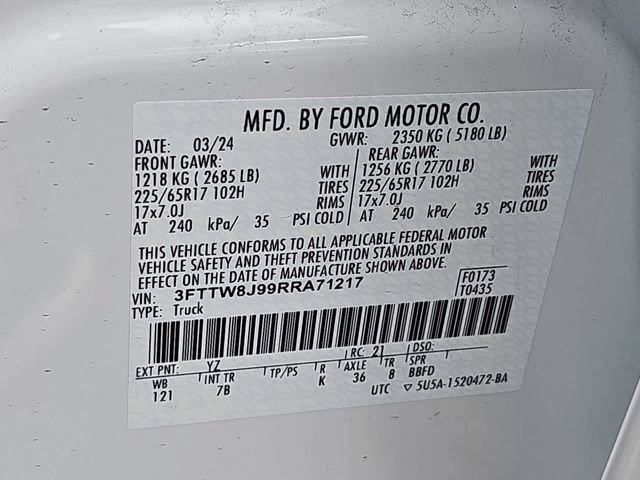 Certified 2024 Ford Maverick XLT w/ Equipment Group 300A Standard AWD/4WD image 35