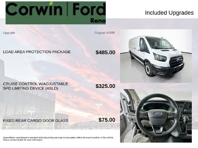 Certified 2020 Ford Transit 250 Low Roof w/ Load Area Protection Package RWD image 3