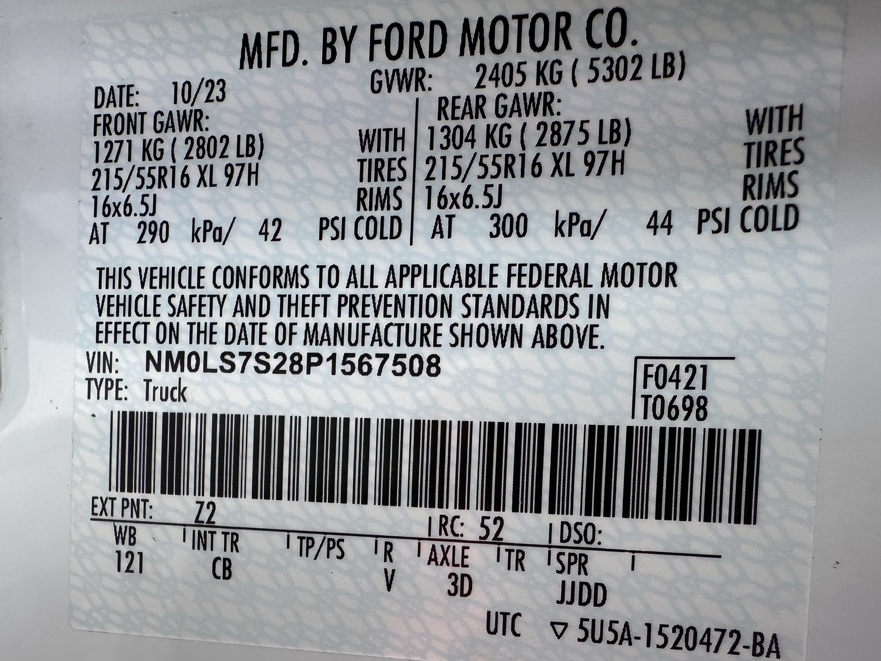 Certified 2023 Ford Transit Connect XL FWD image 30