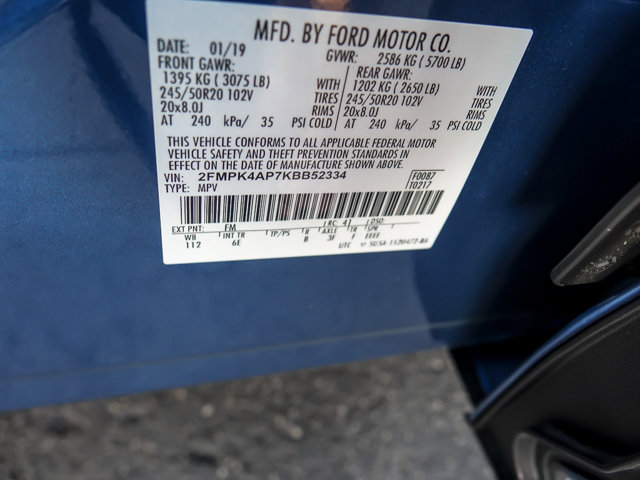 Certified 2019 Ford Edge ST AWD/4WD image 27