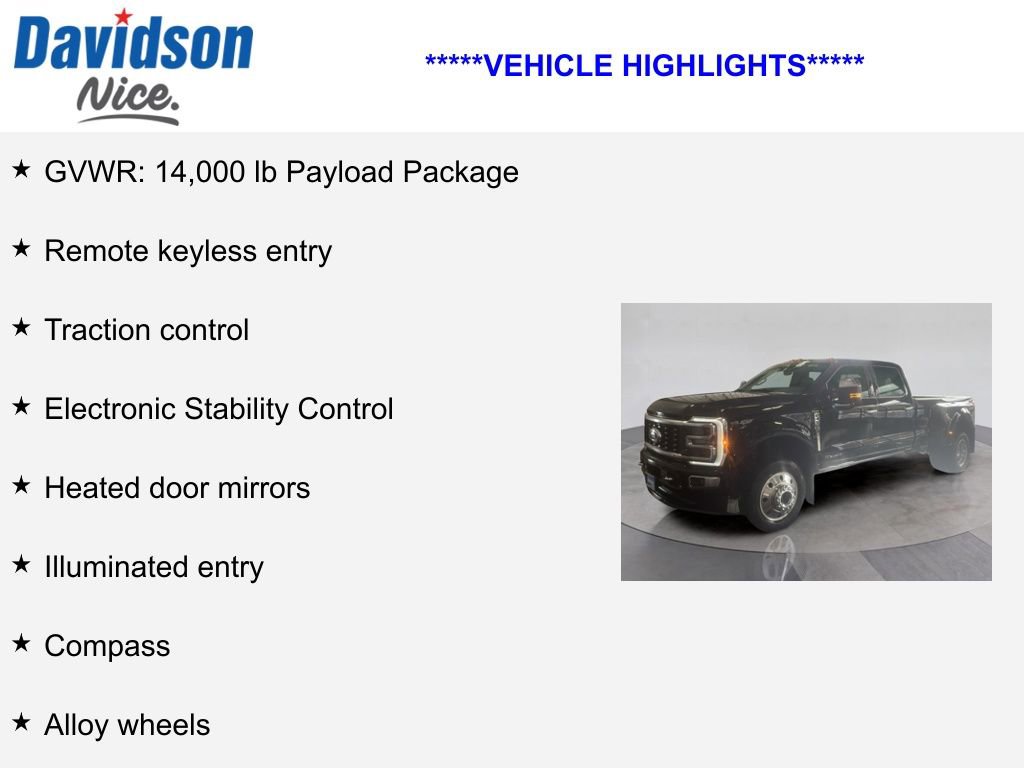 Certified 2024 Ford F450 Platinum w/ Camper Package image 4