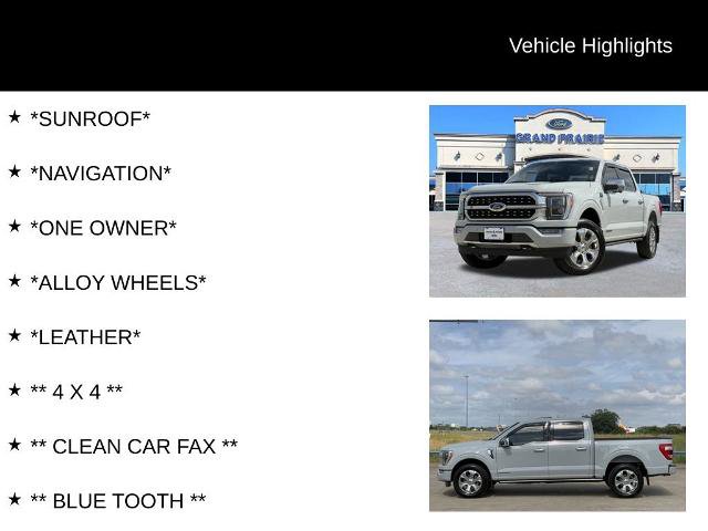 Certified 2023 Ford F150 Platinum w/ FX4 Off-Road Package AWD/4WD image 4