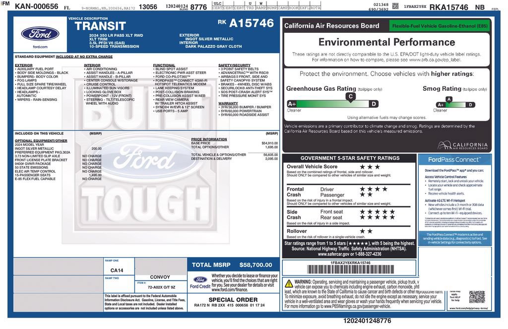 Certified 2024 Ford Transit 350 XLT RWD image 5
