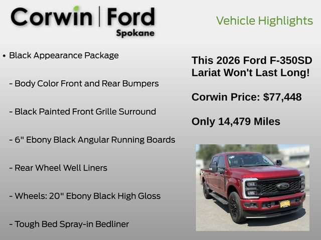 Certified 2026 Ford F350 Lariat w/ Black Appearance Package AWD/4WD image 7