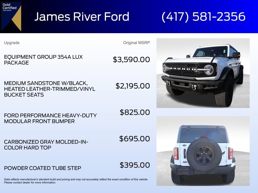 Certified 2022 Ford Bronco Wildtrak image 20