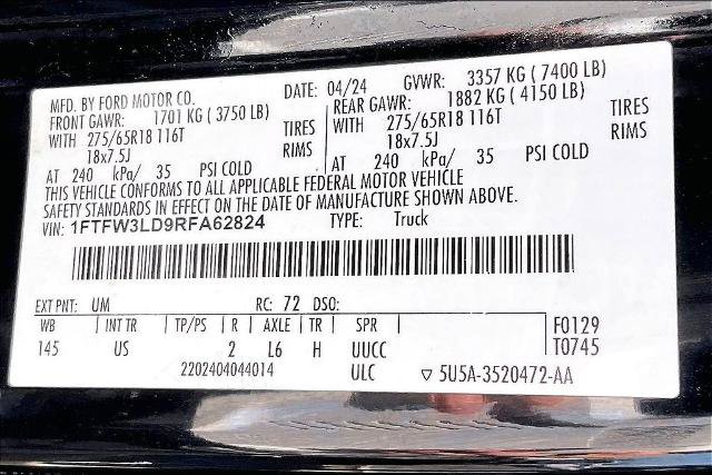 Certified 2024 Ford F150 XLT w/ Mobile Office Package AWD/4WD image 36