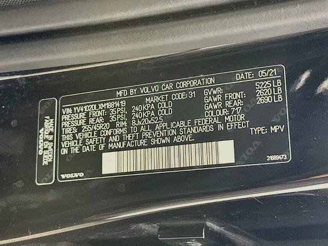 Used 2021 Volvo XC60 T5 Inscription w/ Protection Package Premier FWD image 21